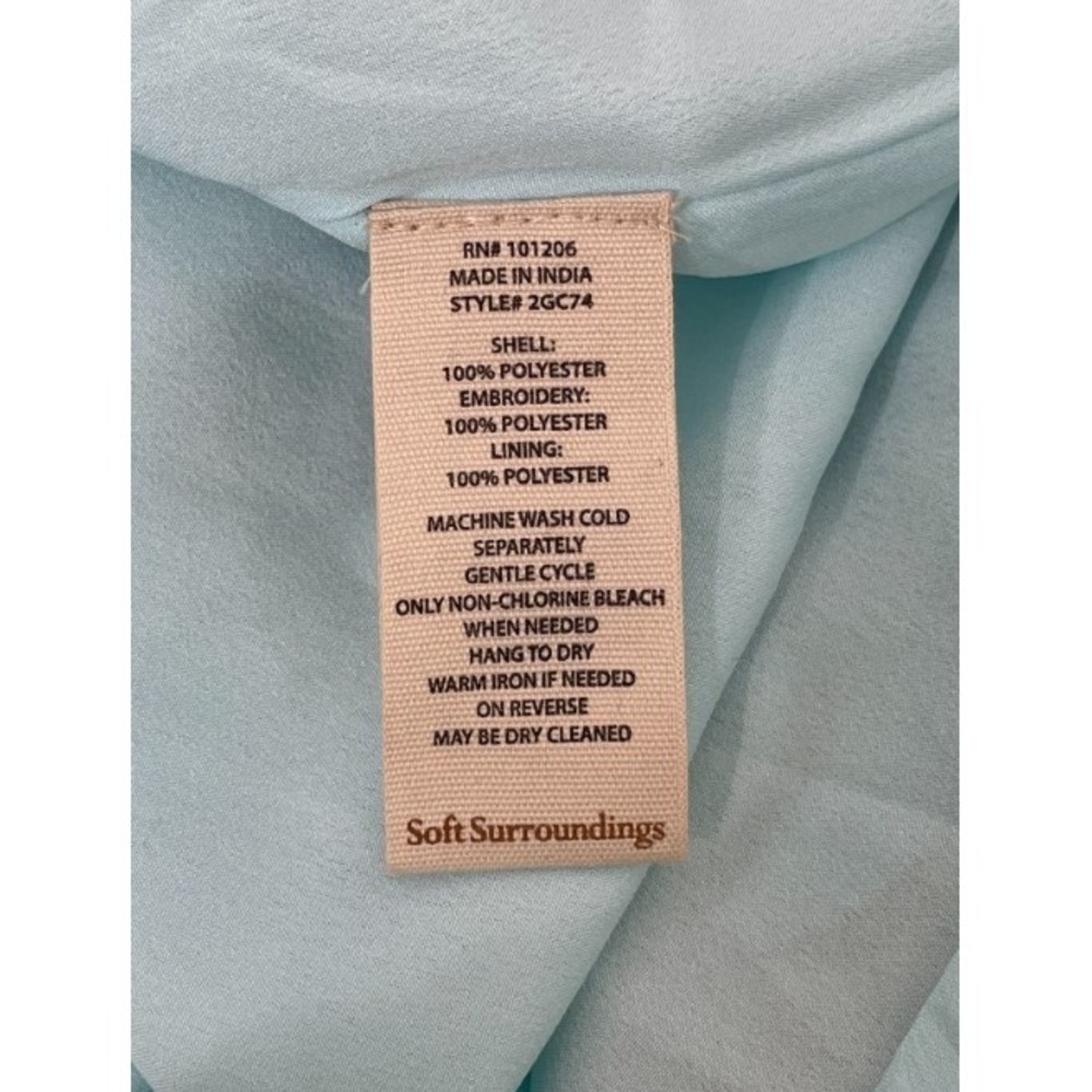 Soft Surroundings Baroque Maxi Dress Blue XL New - Picture 4 of 16